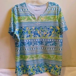 Alfred Dunner Women Lined Top With Embelish